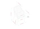 Contemporary Upholstered Woven Fabric Dining Chairs ‚Äì Indigo Blue