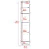 Ibis Linen Cabinet; Double Doors; Four Interior Shelves; Two Cabinets -Light Oak