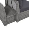 Patio Furniture Set Outdoor Furniture Daybed Rattan Sectional Furniture Set Patio Seating Group With Cushions and Center Table for Patio, Lawn, Backya